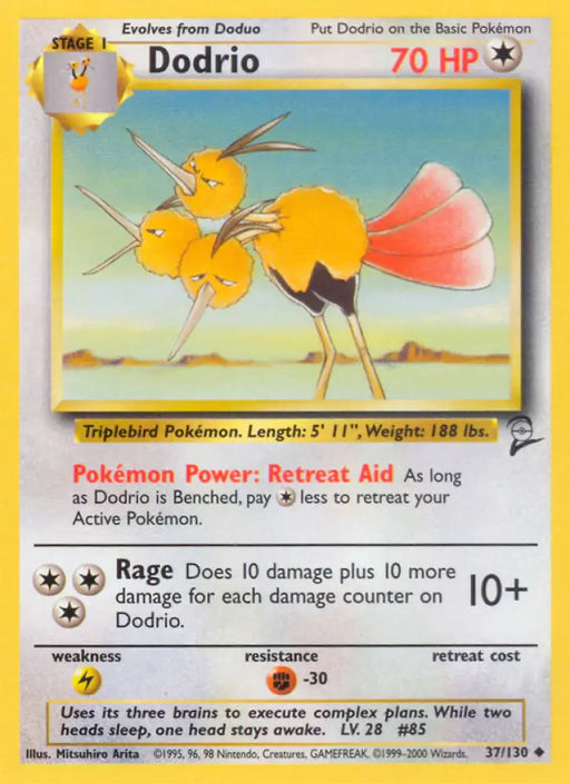Dodrio (37/130) [Base Set 2] - Pokemon Single