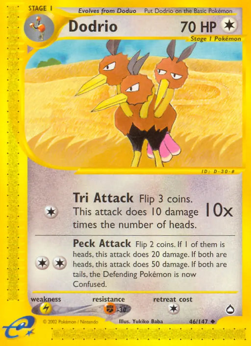Dodrio (46/147) [Aquapolis] - Pokemon Single