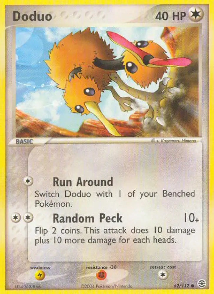 Doduo (62/112) [EX: FireRed & LeafGreen] - Pokemon Single