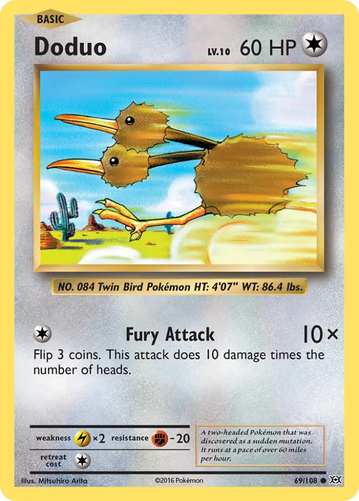 Doduo (69/108) [XY: Evolutions] - Pokemon Single