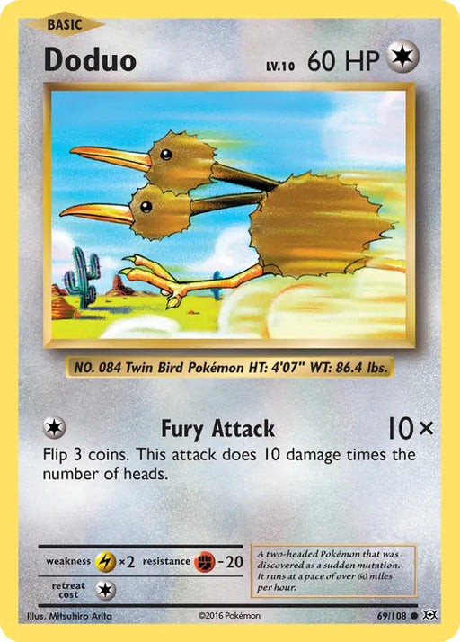 Doduo (69/108) [XY: Evolutions] - Pokemon Single