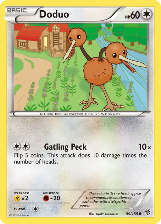 Doduo (99/135) [Black & White: Plasma Storm] - Pokemon Single