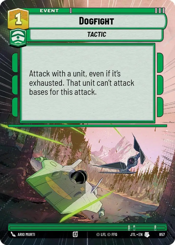 Dogfight (Hyperspace Foil) (857) [Jump to Lightspeed] - Star Wars: Unlimited Single
