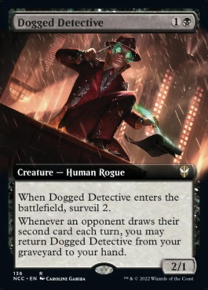 Dogged Detective (Extended Art) [Streets of New Capenna Commander] - MTG Single
