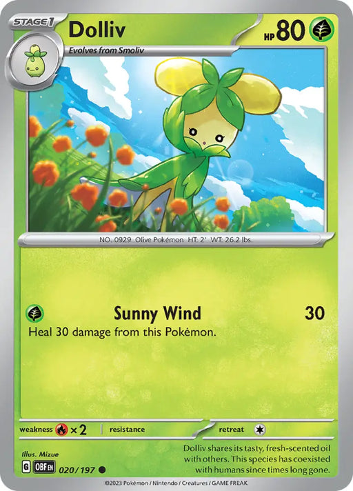 Dolliv (020/197) [Scarlet & Violet: Obsidian Flames] - Pokemon Single