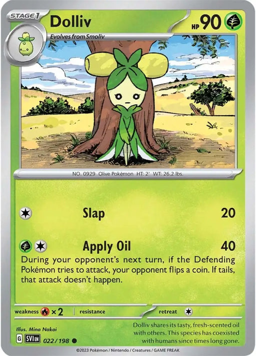 Dolliv (022/198) [Scarlet & Violet: Base Set] - Pokemon Single