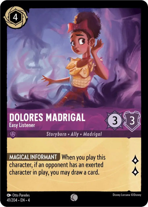 Dolores Madrigal - Easy Listener (41/204) [Ursula’s Return] - Lorcana Single