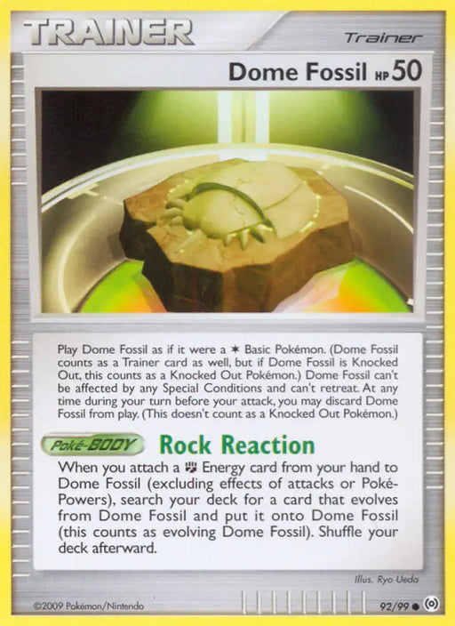 Dome Fossil (92/99) [Platinum: Arceus] - Pokemon Single