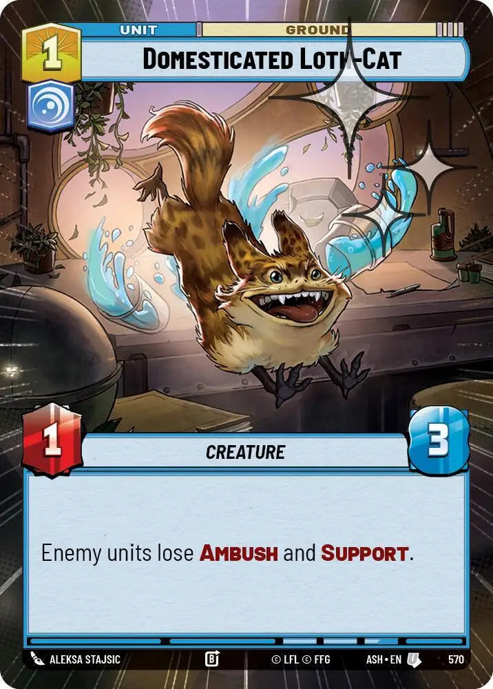 Domesticated Loth-Cat (Hyperspace Foil) (570) [Ashes of the Empire]