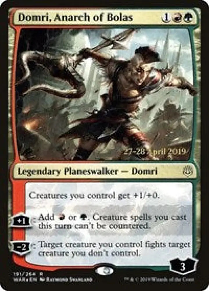 Domri, Anarch of Bolas (191) [Prerelease Cards]