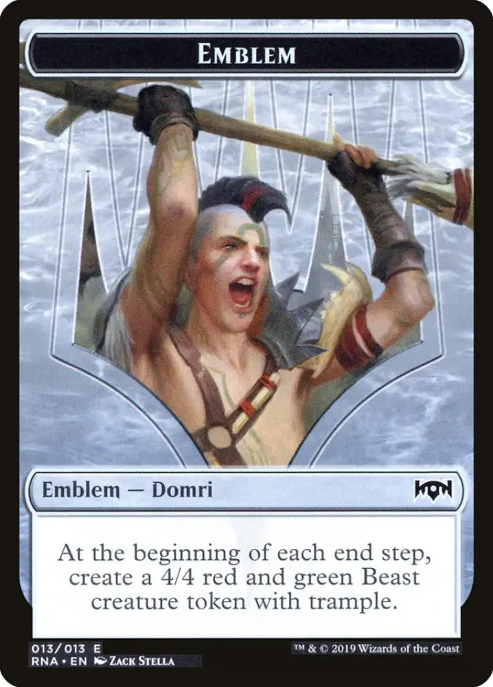 Domri Chaos Bringer Emblem [Ravnica Allegiance Tokens] - MTG Single