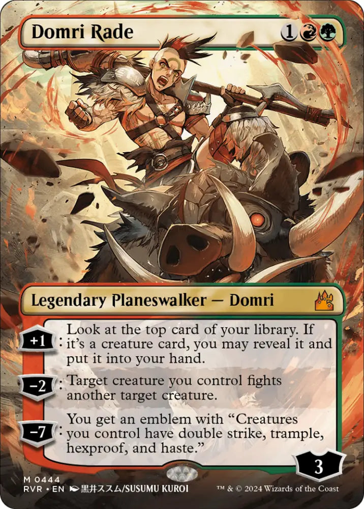 Domri Rade (Anime Borderless) [Ravnica Remastered] - MTG Single