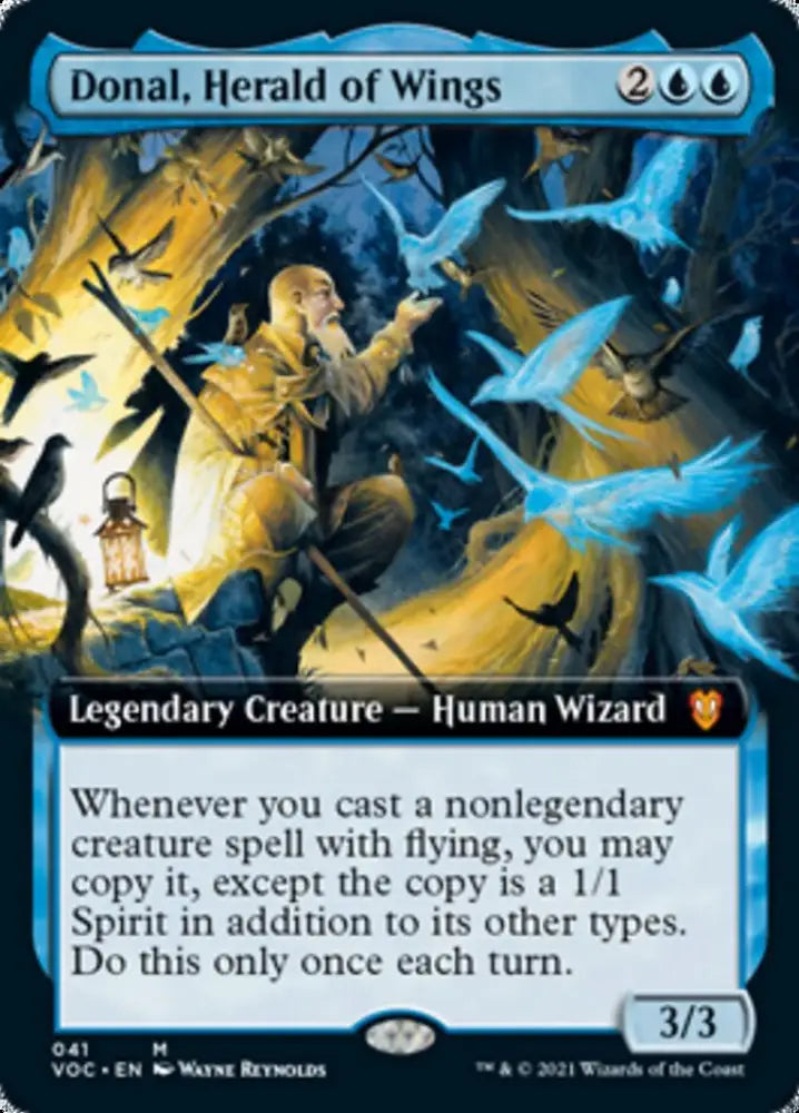 Donal Herald of Wings (Extended Art) [Innistrad: Crimson Vow Commander] - MTG Single