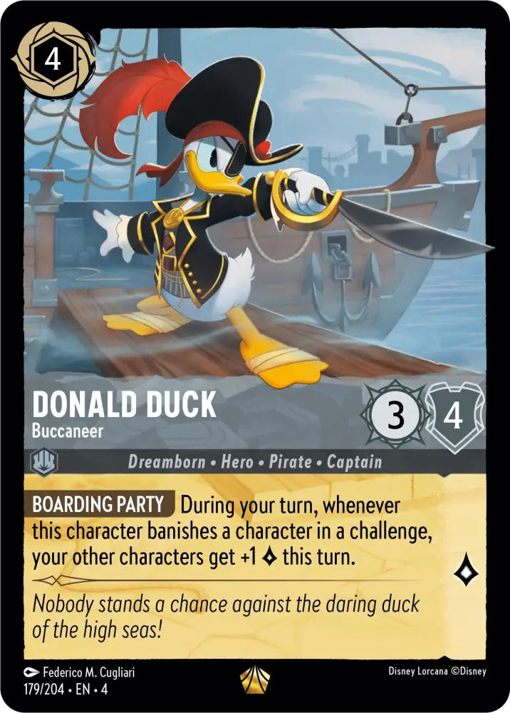 Donald Duck - Buccaneer (179/204) [Ursula’s Return] - Lorcana Single