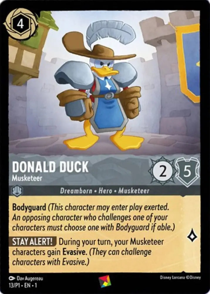 Donald Duck - Musketeer (13/P1) [Promo Cards] - Lorcana Single