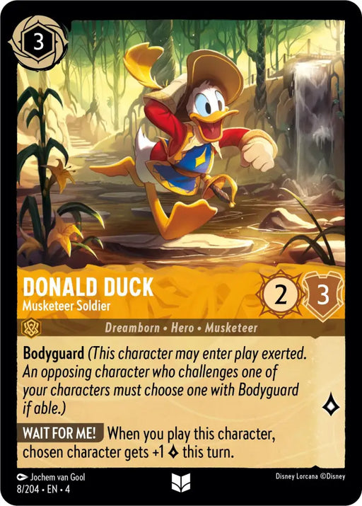 Donald Duck - Musketeer Soldier (8/204) [Ursula’s Return] - Lorcana Single