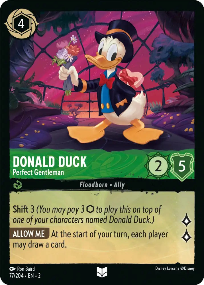 Donald Duck - Perfect Gentleman (77/204) [Rise of the Floodborn] - Lorcana Single