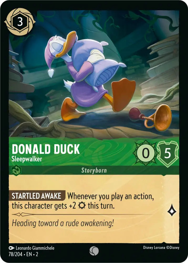 Donald Duck - Sleepwalker (78/204) [Rise of the Floodborn] - Lorcana Single