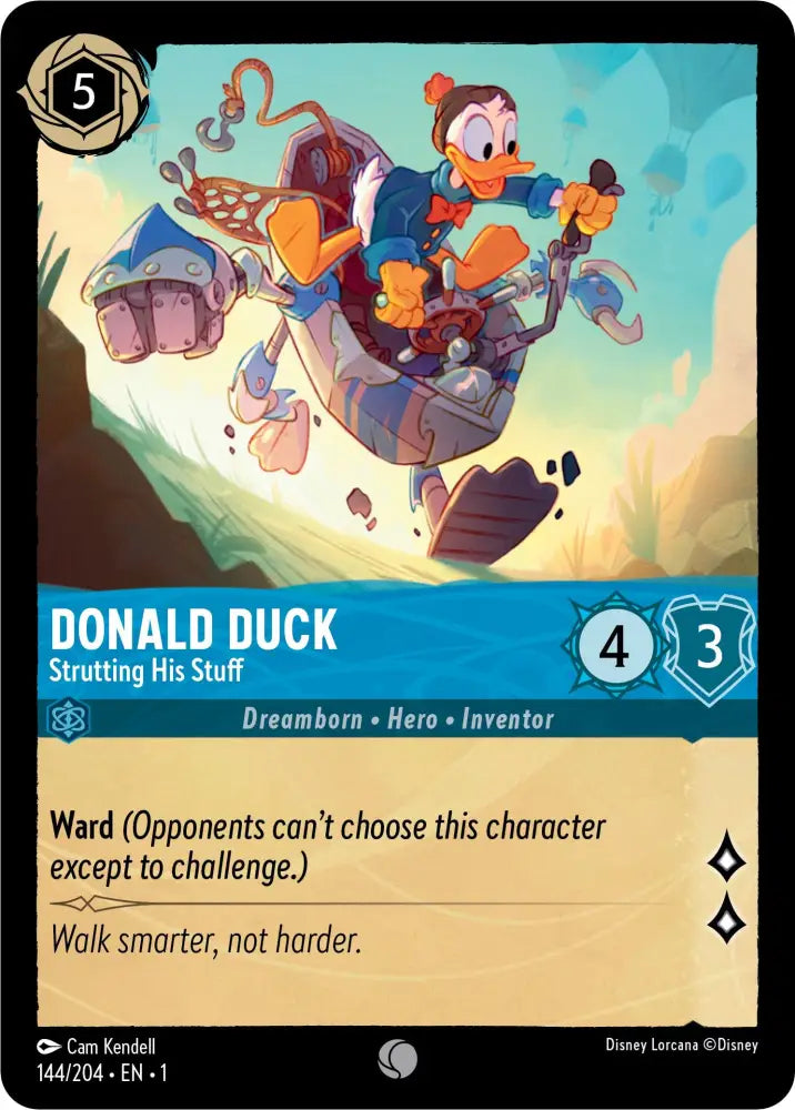 Donald Duck - Strutting His Stuff (144/204) [The First Chapter] - Lorcana Single