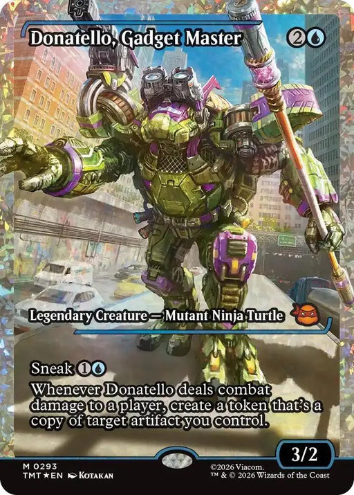 Donatello, Gadget Master (Showcase) (Fracture Foil) (293) [Teenage Mutant Ninja Turtles]