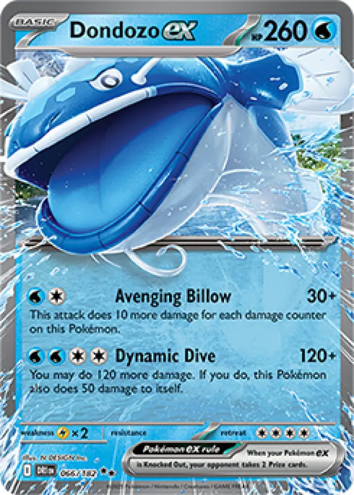 Dondozo ex (066/182) [SV10: Destined Rivals] - Pokemon Single