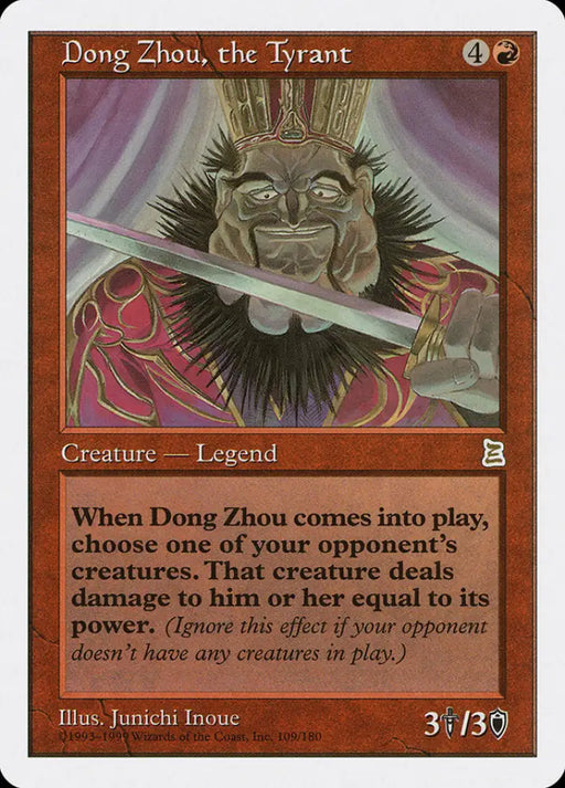 Dong Zhou the Tyrant [Portal Three Kingdoms] - MTG Single