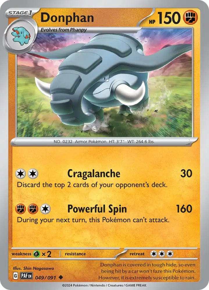 Donphan (049/091) [Scarlet & Violet: Paldean Fates] - Pokemon Single