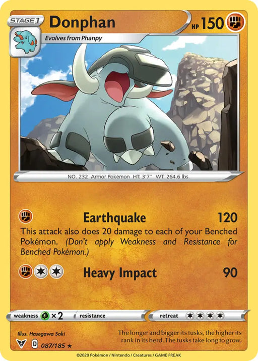 Donphan (087/185) [Sword & Shield: Vivid Voltage] - Pokemon Single
