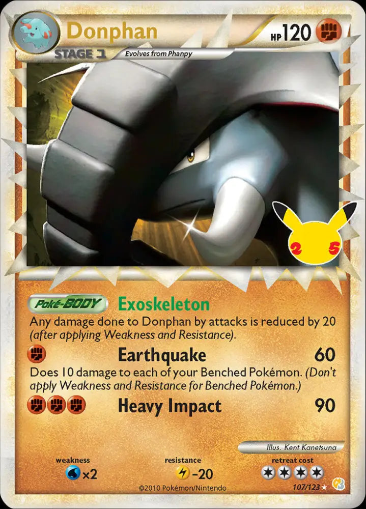 Donphan (107/123) [Celebrations: 25th Anniversary - Classic Collection] - Pokemon Single