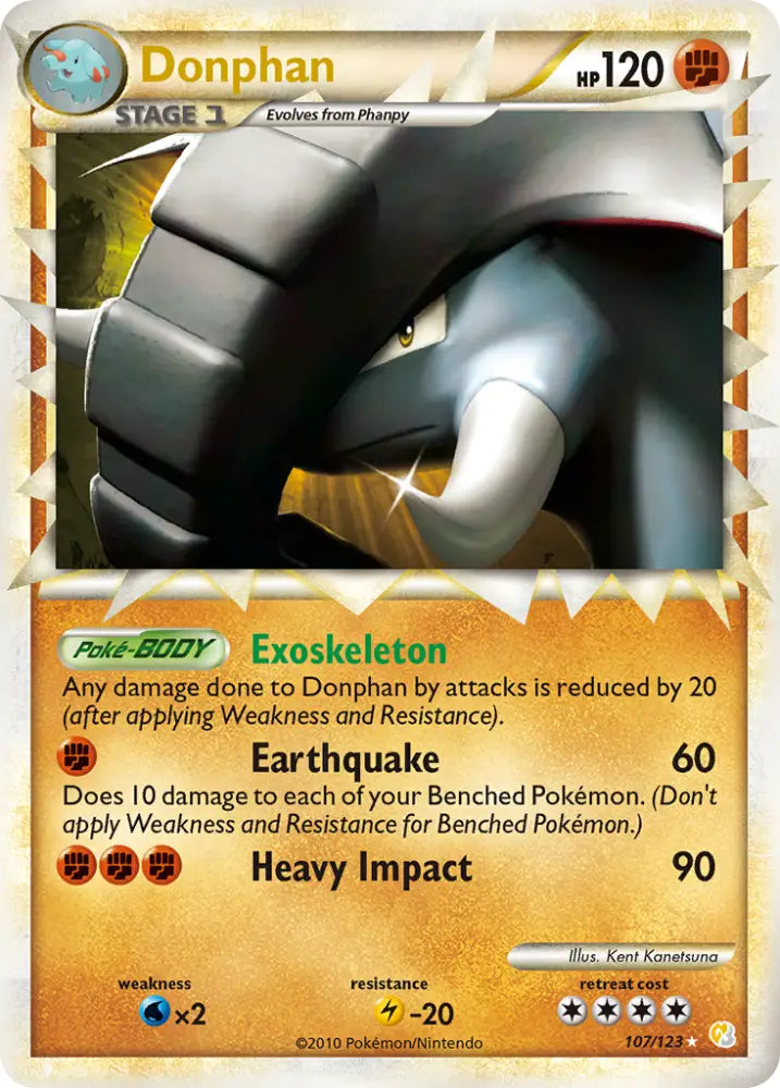 Donphan (107/123) [HeartGold & SoulSilver: Base Set] - Pokemon Single