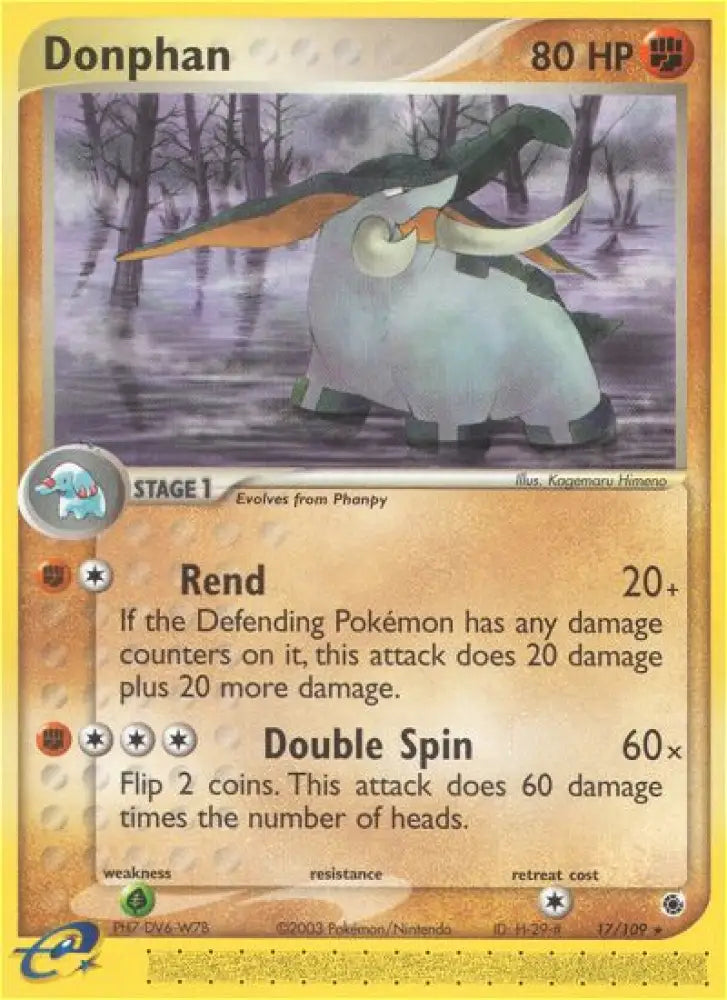Donphan (17/109) [EX: Ruby & Sapphire] - Pokemon Single