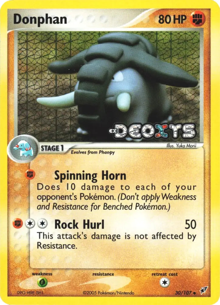 Donphan (30/107) (Stamped) [EX: Deoxys] - Pokemon Single