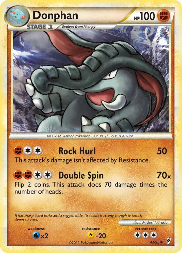 Donphan (42/95) [HeartGold & SoulSilver: Call of Legends] - Pokemon Single