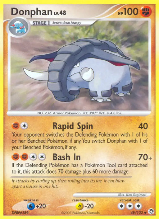 Donphan (48/132) [Diamond & Pearl: Secret Wonders] - Pokemon Single