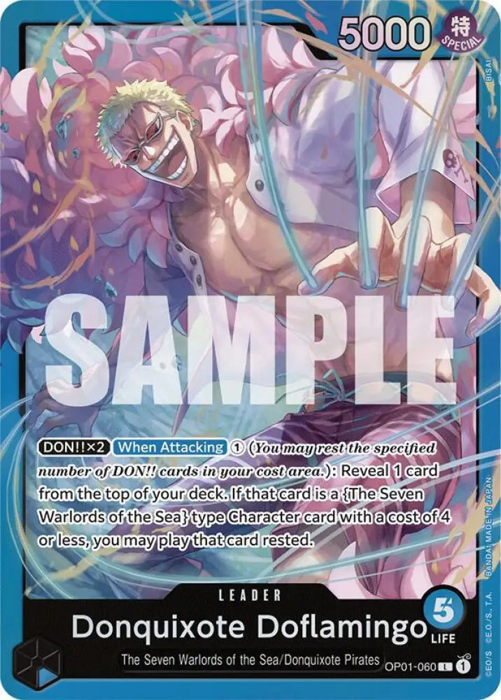 Donquixote Doflamingo (OP01-060) [Starter Deck 17: BLUE Donquixote Doflamingo]