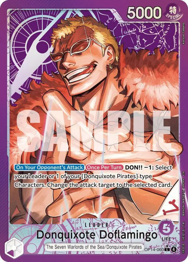 Donquixote Doflamingo - OP14-060 (Alternate Art) [The Azure Sea's Seven]