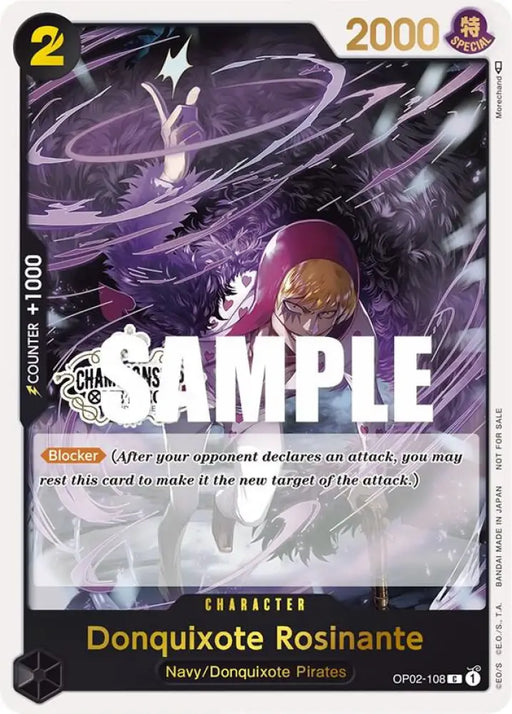 Donquixote Rosinante (Store Championship Participation Pack) (OP02-108) [One Piece Promotion Cards]