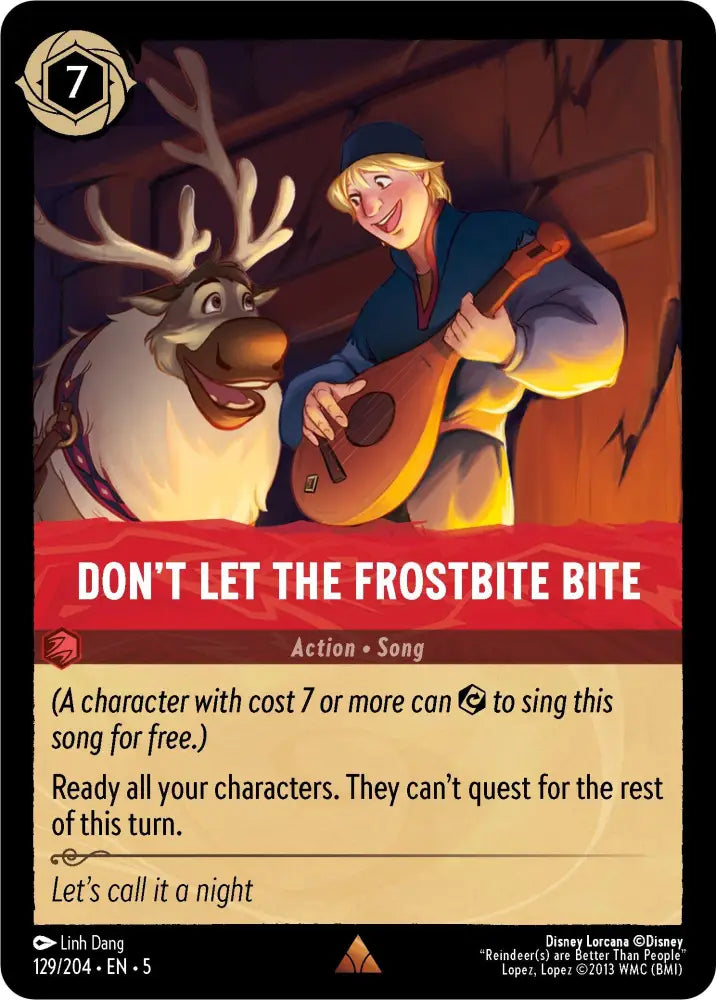 Don’t Let the Frostbite Bite (129/204) [Shimmering Skies] - Lorcana Single