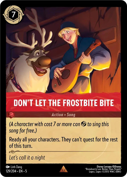 Don’t Let the Frostbite Bite (129/204) [Shimmering Skies] - Lorcana Single