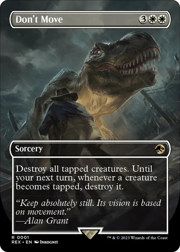 Don’t Move (Borderless) [Jurassic World Collection] - MTG Single