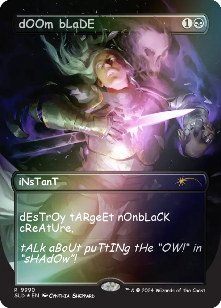 dOOm bLaDE (Rainbow Foil) [Secret Lair Drop Series] - MTG Single