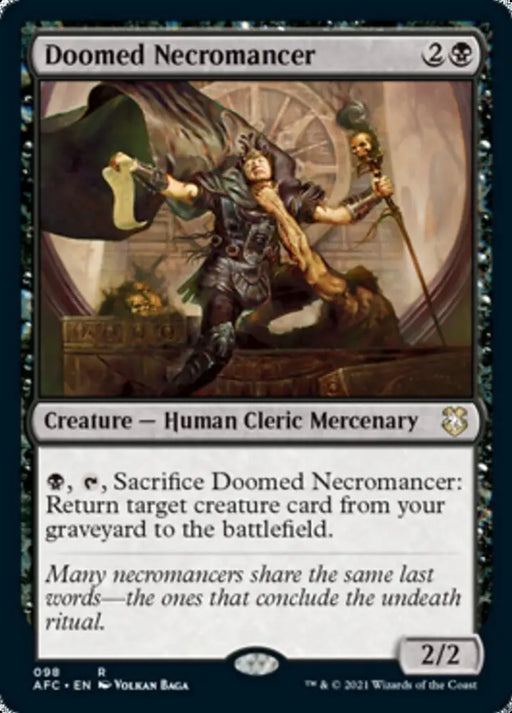 Doomed Necromancer [Dungeons & Dragons: Adventures in the Forgotten Realms Commander] - MTG Single