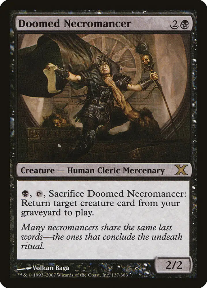 Doomed Necromancer [Tenth Edition] - MTG Single