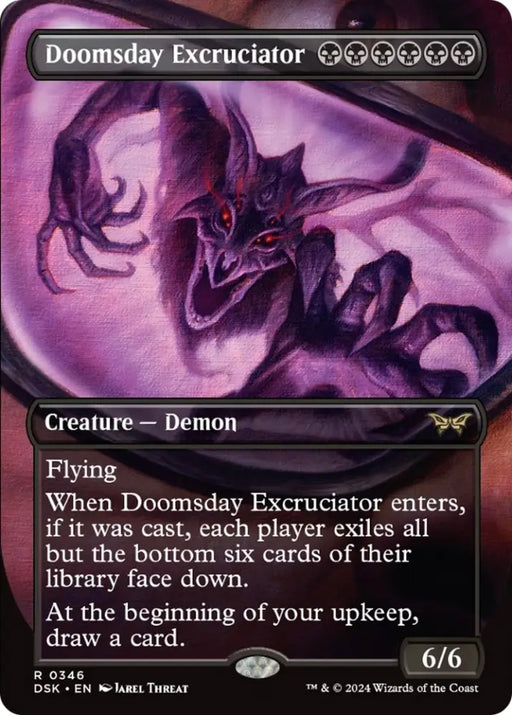 Doomsday Excruciator (Borderless) [Duskmourn: House of Horror] - MTG Single