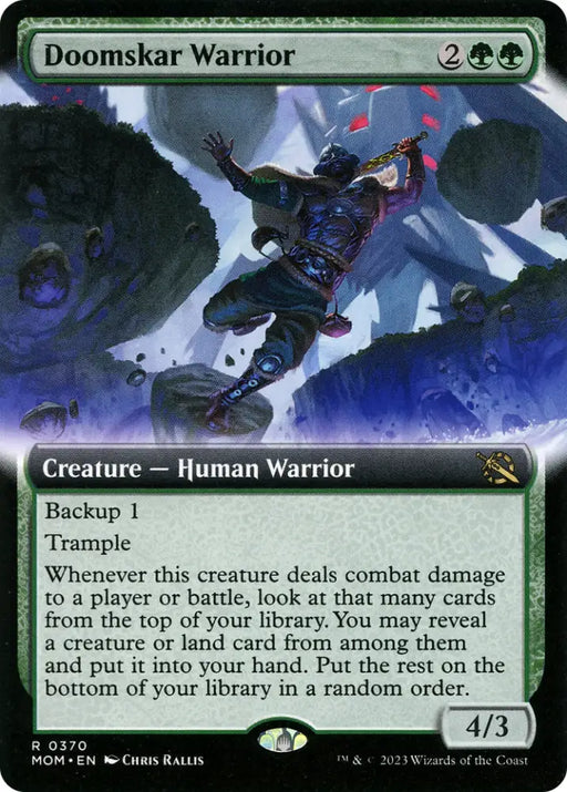 Doomskar Warrior (Extended Art) [March of the Machine] - MTG Single