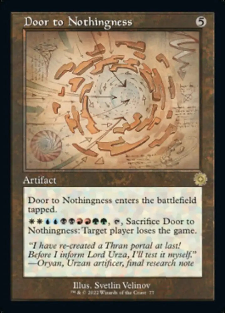 Door to Nothingness (Retro Schematic) [The Brothers’ War Retro Artifacts] - MTG Single