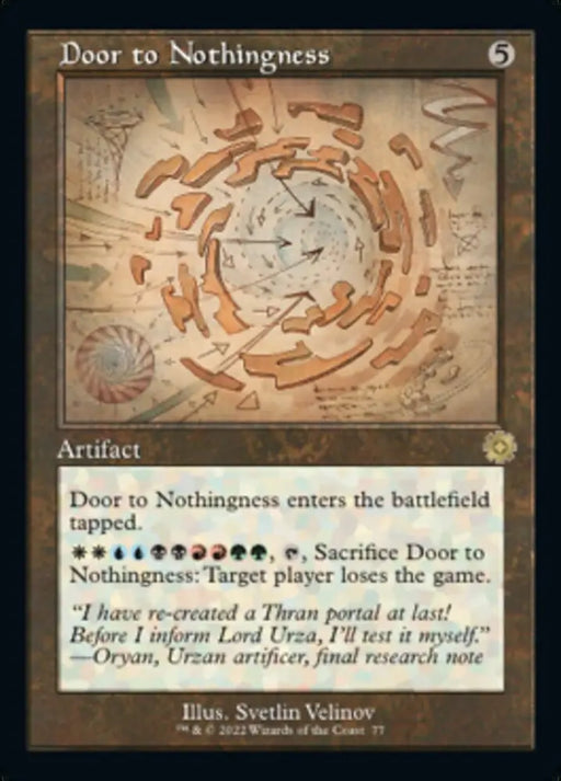 Door to Nothingness (Retro Schematic) [The Brothers’ War Retro Artifacts] - MTG Single