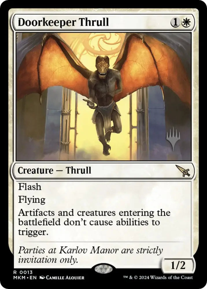 Doorkeeper Thrull (Promo Pack) [Murders at Karlov Manor Promos] - MTG Single