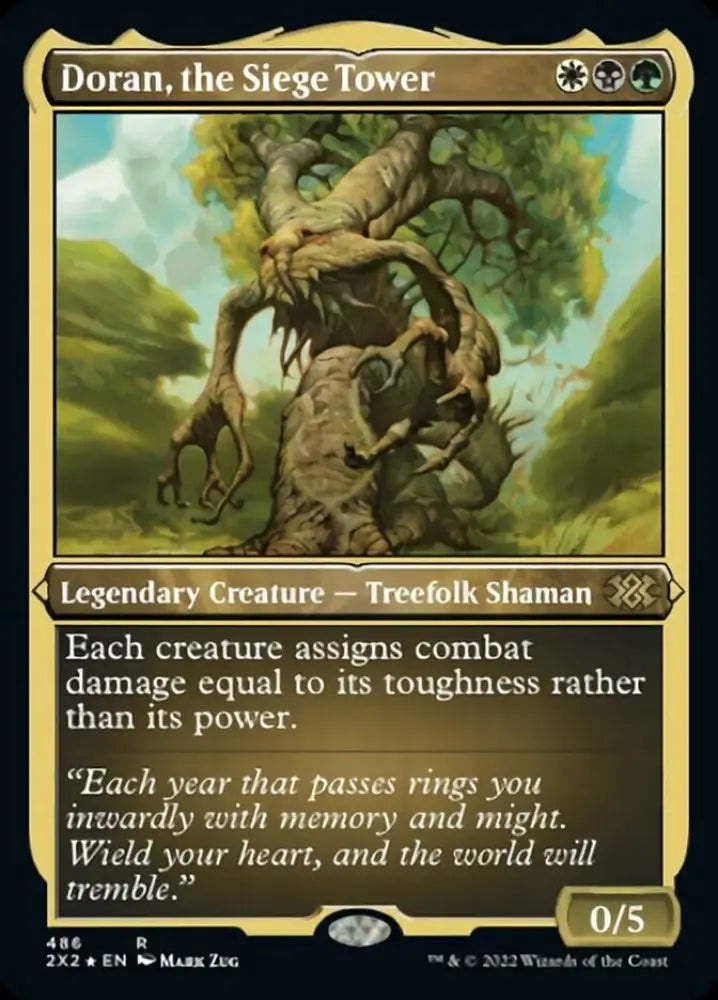 Doran the Siege Tower (Foil Etched) [Double Masters 2022] - MTG Single