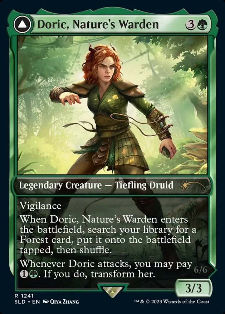 Doric Nature’s Warden // Doric Owlbear Avenger [Secret Lair Drop Series] - MTG Single